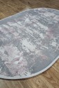 Килим Luxury 06185a lilac-d.grey овал
